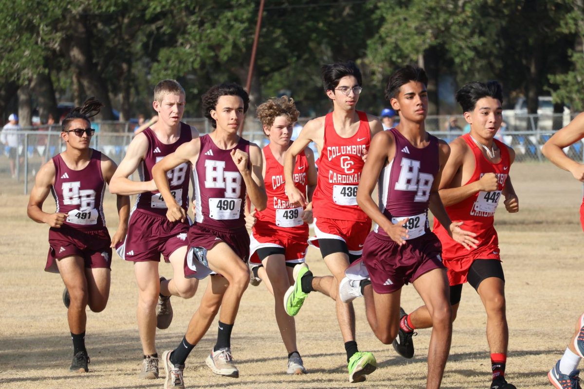 The cross country runners at their previous meet.